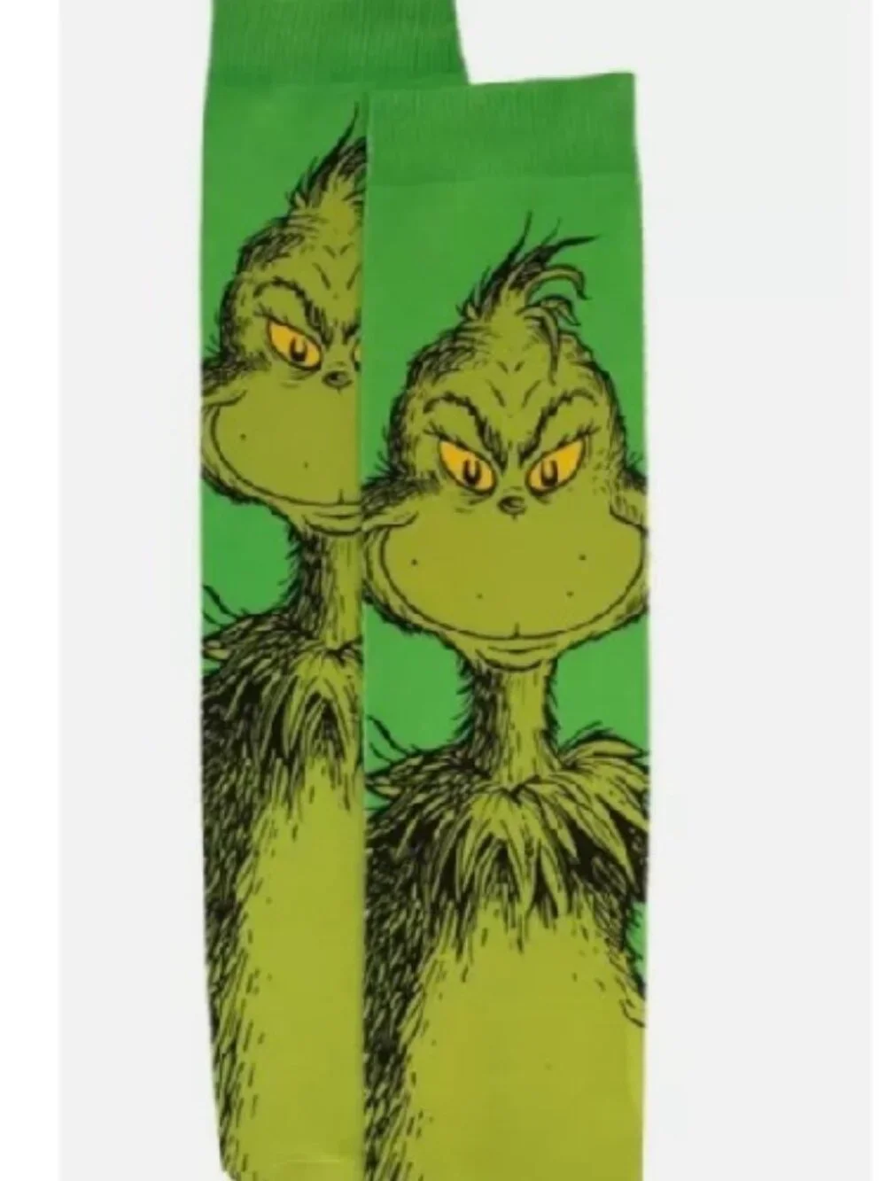 Grinch Knee Socks Dr. Seuss Unisex Christmas 2024 Holiday Size 9-11